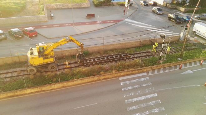 Comienzan a desmontar las vías del trenet Dénia-Benidorm