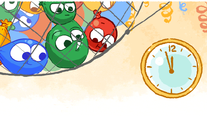 Nochevieja 2016 | El Doodle de Google para celebrar fin de año