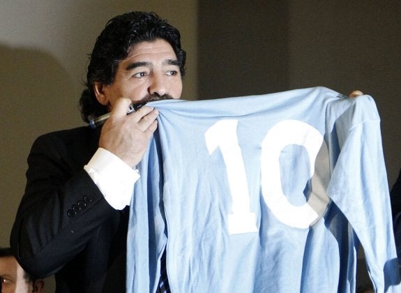 Maradona da el do de pecho