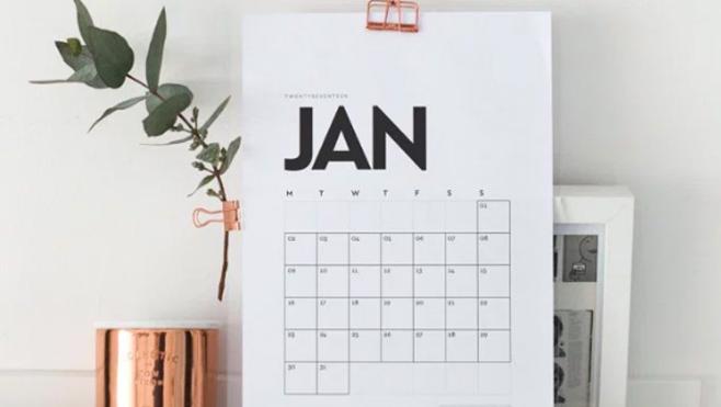 10 calendarios de 2017 listos para imprimir
