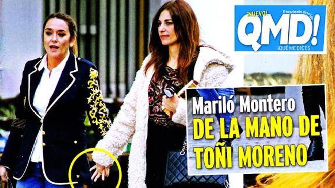 Mariló Montero y Toñi Moreno, 'pilladas' de la mano