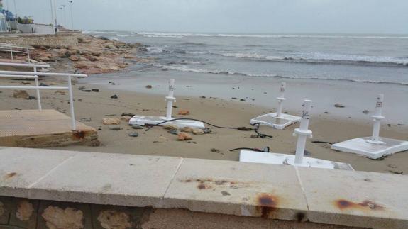 Calp se queda sin señales viales tras el temporal