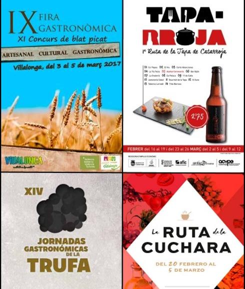 Cuatro rutas gastronómicas para este fin de semana en la Comunitat Valenciana