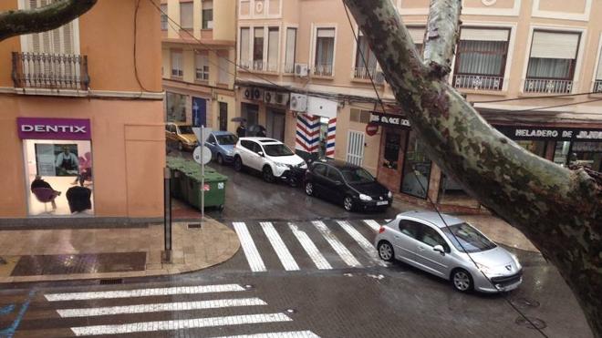 La lluvia deja más de 100 litros por metro cuadrado en Dénia