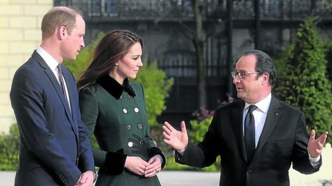 Los duques de Cambridge inician su visita a París