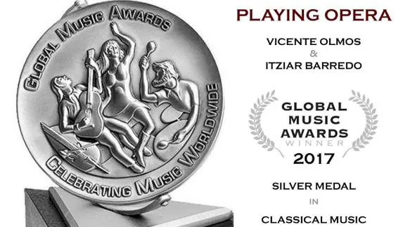 El valenciano Vicente Olmos, medalla de plata en los Global Music Awards 2017