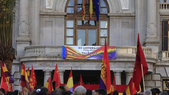 EUPV reclama a Joan Ribó que la bandera de la República ondee en el Ayuntamiento de Valencia el 14 de abril