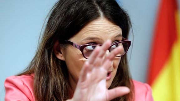 Mónica Oltra critica la «marcha atrás» del PP al acto de rechazo a los presupuestos del Estado