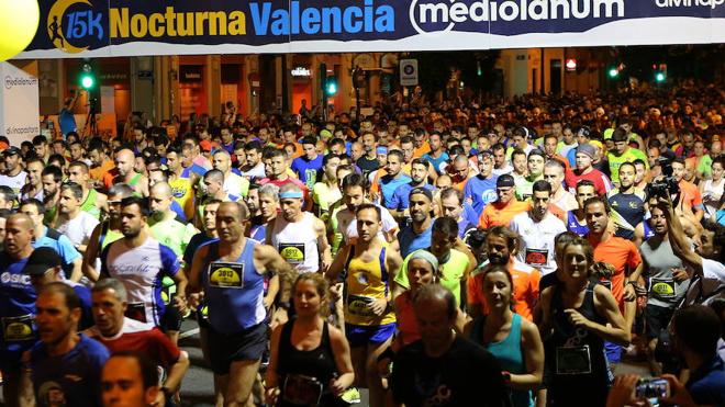 La 15K Nocturna de Valencia supera los 6.000 inscritos a 45 días de la carrera
