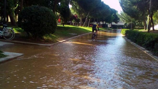 Los jardines del Palau de la Música vuelven a inundarse
