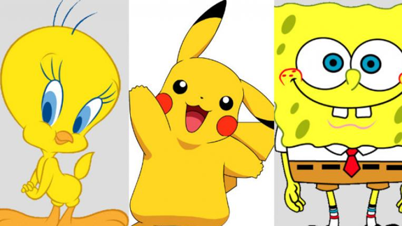 ¿Por qué tantos personajes animados son de color amarillo?