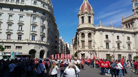 1 de mayo, Día del Trabajador | Sindicatos claman en Valencia que la «recuperación real» llegue a los trabajadores