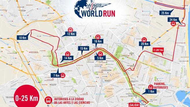 Sigue en directo la Wings for LIfe Word Run de Valencia