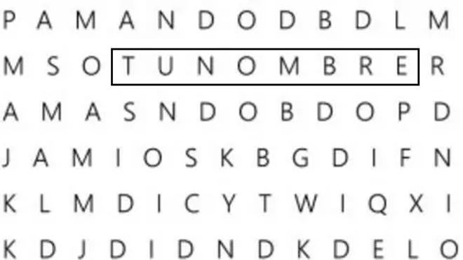 Solución | ¿Serías capaz de encontrar tu nombre?