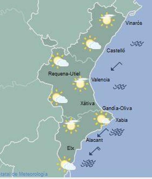 El tiempo en Valencia, Alicante y Castellón: La semana comenzará con nubes