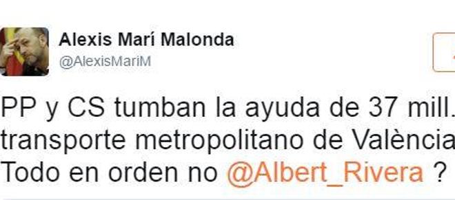 Alexis Marí: «Hoy por hoy subo a un ascensor y si llevo una carpeta de Ciudadanos la escondo»