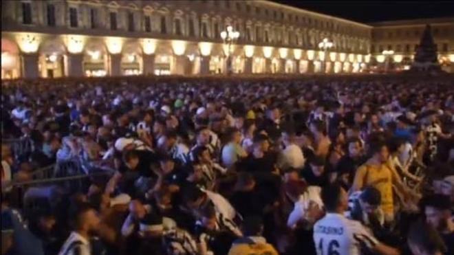 Vídeo | La avalancha de hinchas que dejó más de 1.500 heridos en Turín