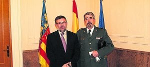 Lorenzo despide al comandante Gálvez