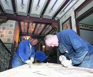 Alumnos de carpintería recuperan la Casa Alós de Alzira del siglo XVIII